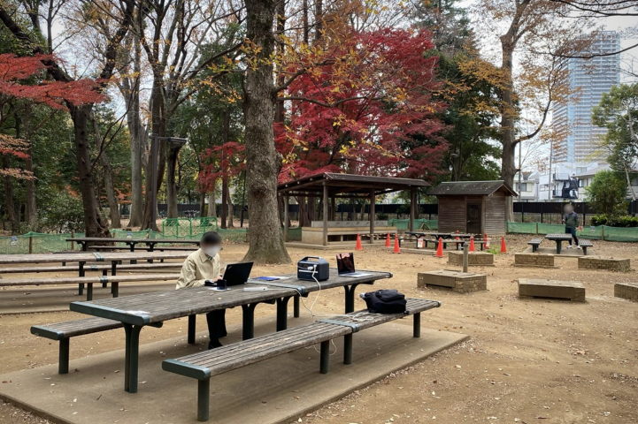 林試の森公園内の無線Wi-Fi